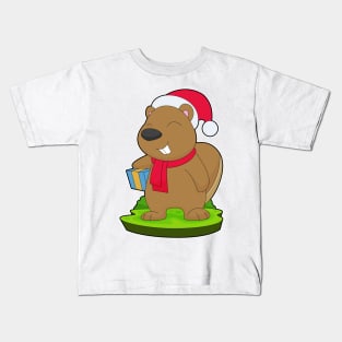 Beaver Christmas Package Kids T-Shirt